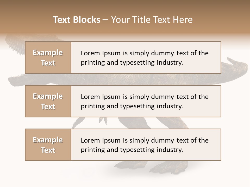 Jurassic Park Roar Dinosaur PowerPoint Template