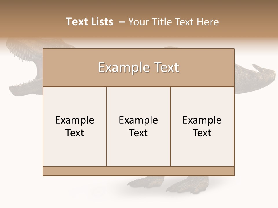 Jurassic Park Roar Dinosaur PowerPoint Template