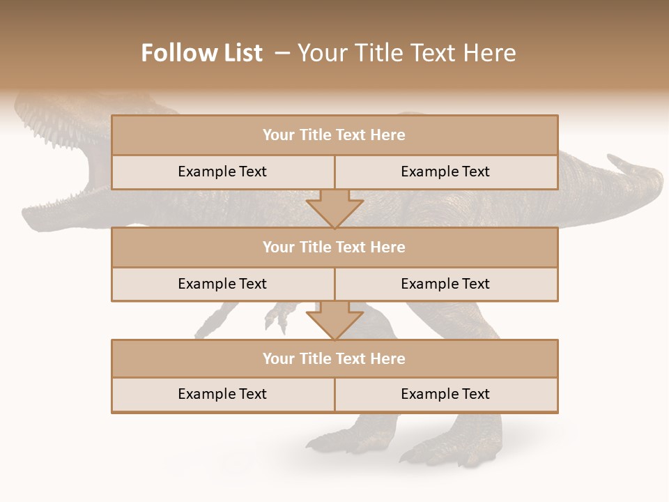 Jurassic Park Roar Dinosaur PowerPoint Template
