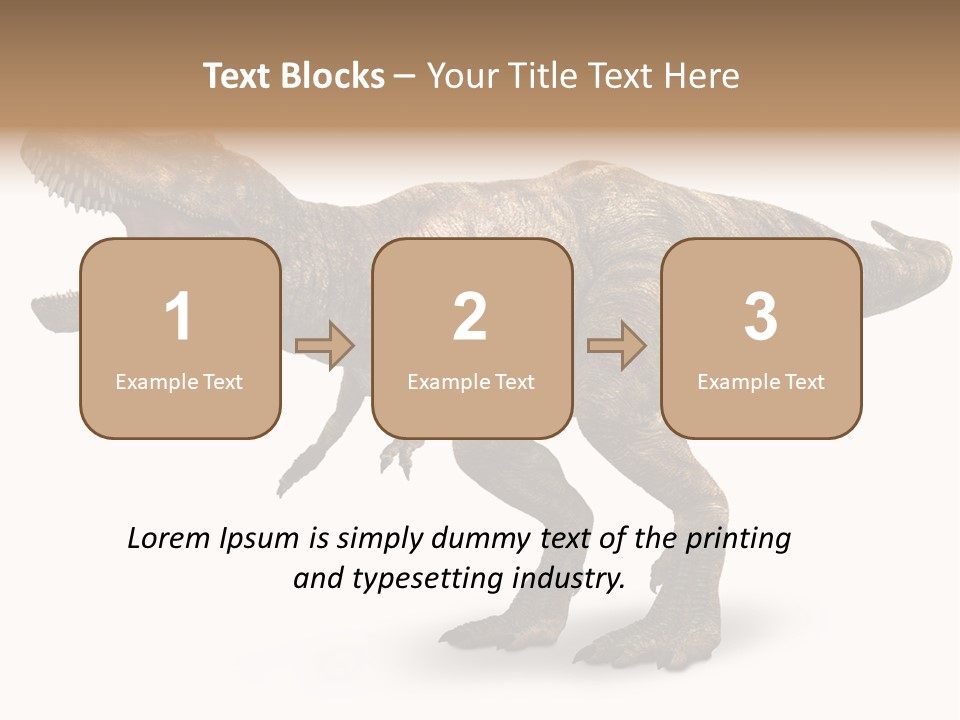 Jurassic Park Roar Dinosaur PowerPoint Template