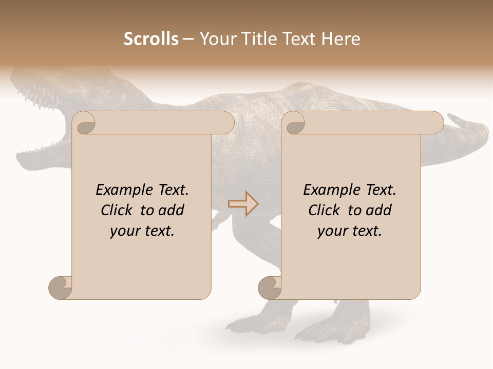 Jurassic Park Roar Dinosaur PowerPoint Template