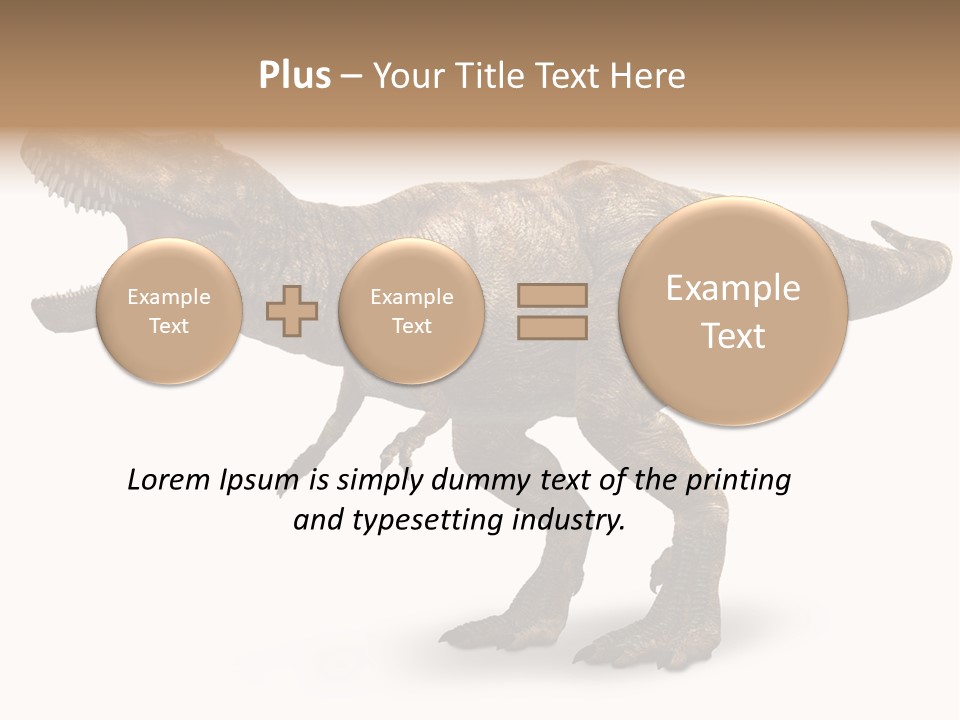 Jurassic Park Roar Dinosaur PowerPoint Template