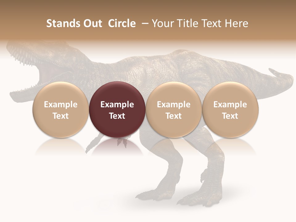 Jurassic Park Roar Dinosaur PowerPoint Template