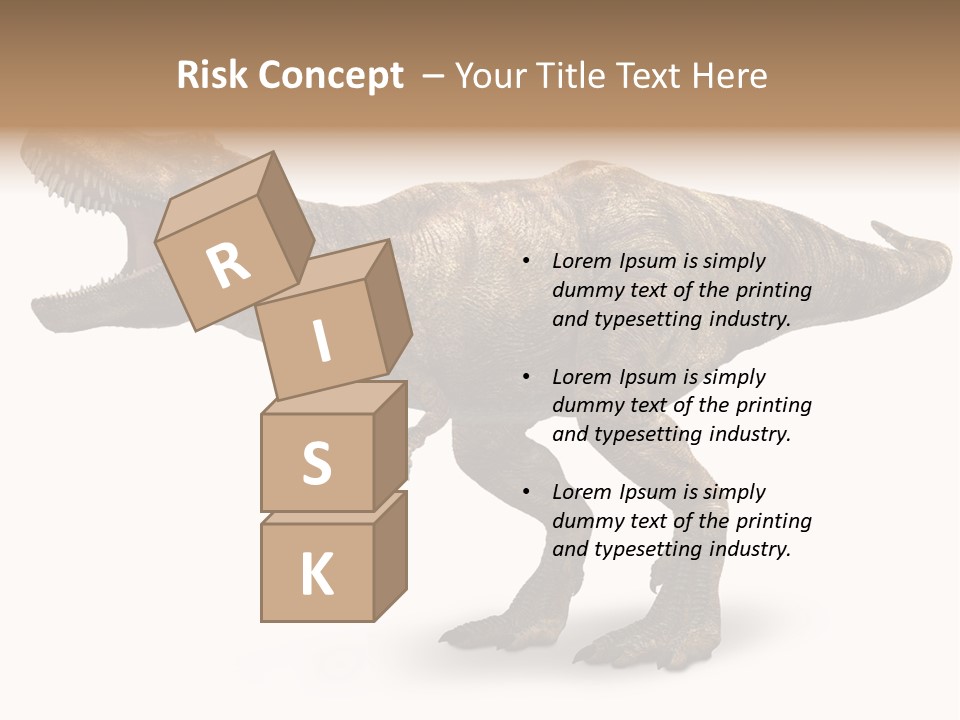 Jurassic Park Roar Dinosaur PowerPoint Template
