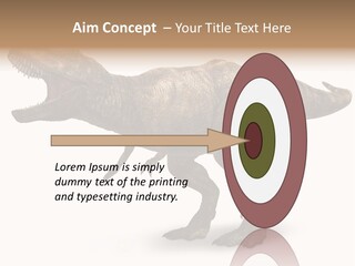 Jurassic Park Roar Dinosaur PowerPoint Template