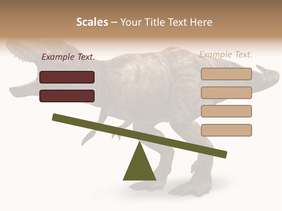 Jurassic Park Roar Dinosaur PowerPoint Template