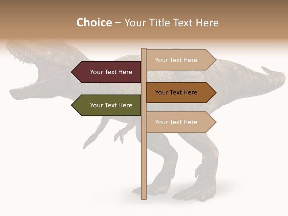 Jurassic Park Roar Dinosaur PowerPoint Template