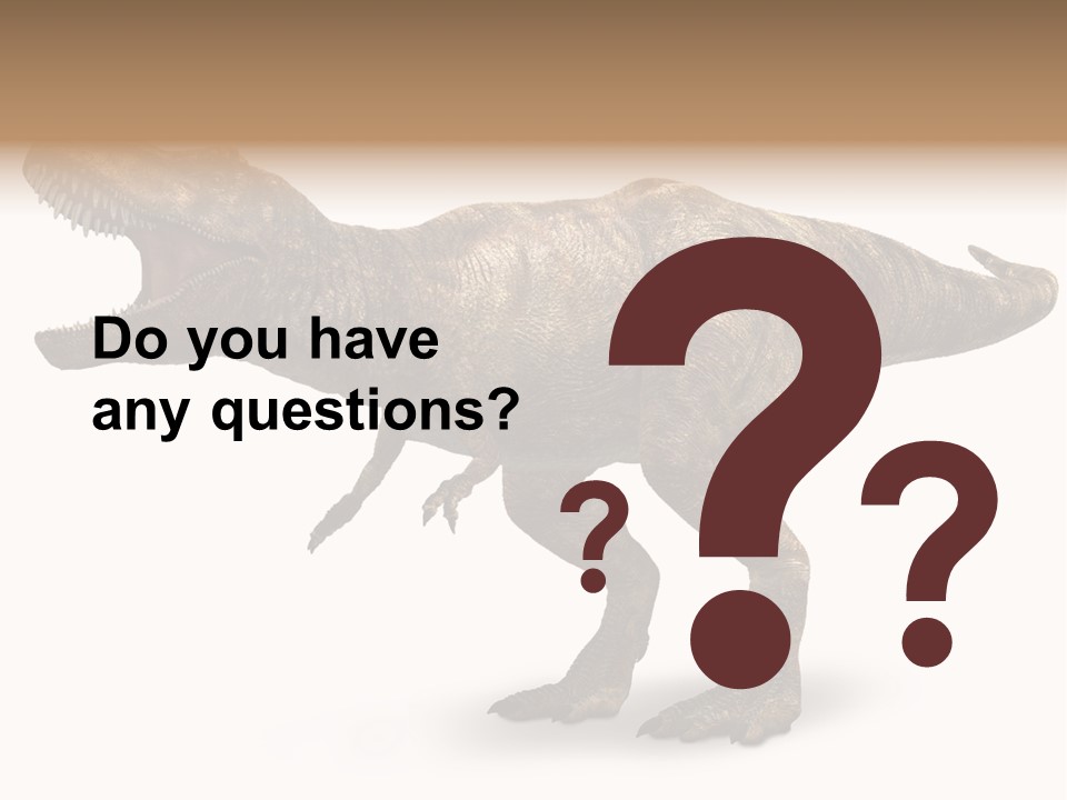 Jurassic Park Roar Dinosaur PowerPoint Template