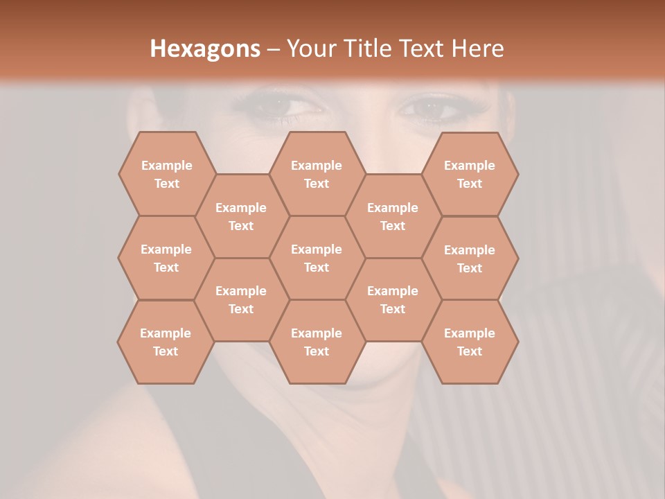 Black Dress Star Earrings PowerPoint Template