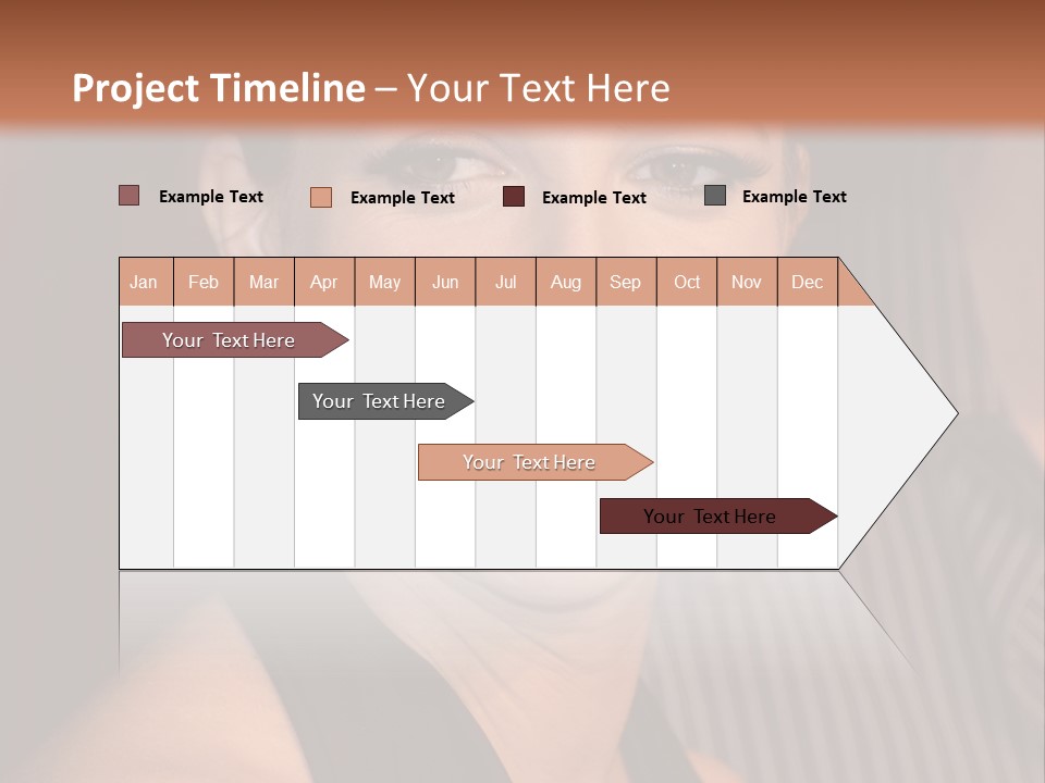 Black Dress Star Earrings PowerPoint Template