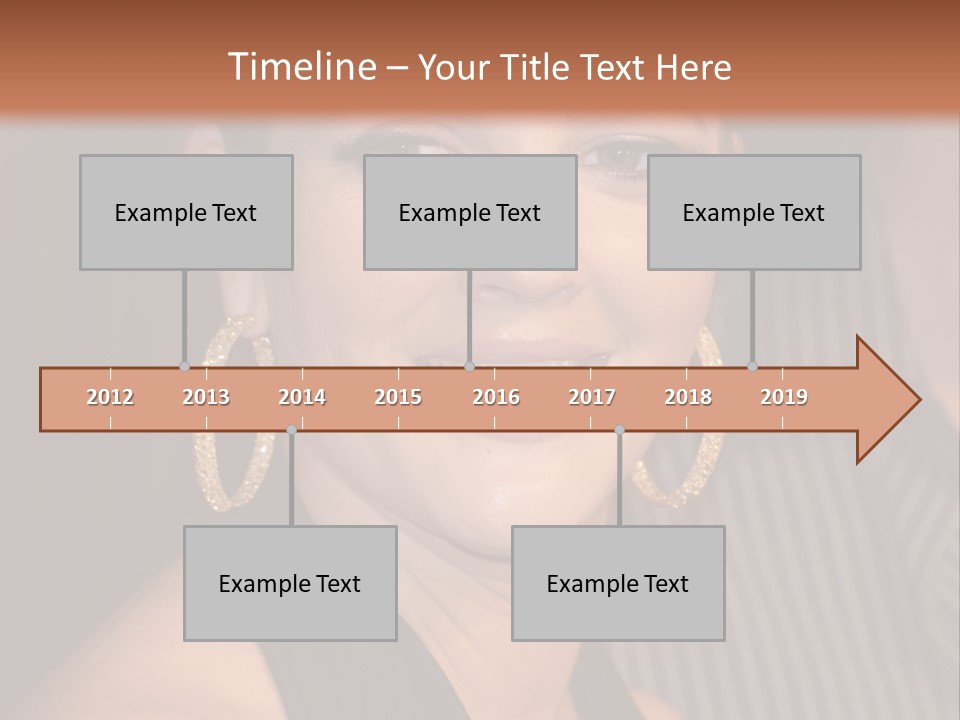 Black Dress Star Earrings PowerPoint Template