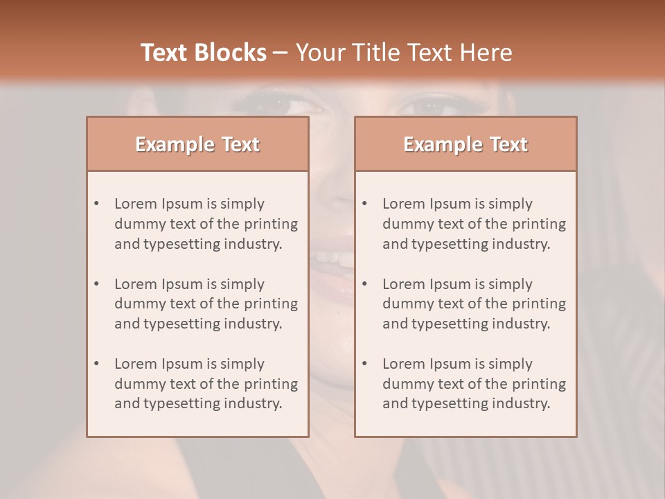 Black Dress Star Earrings PowerPoint Template