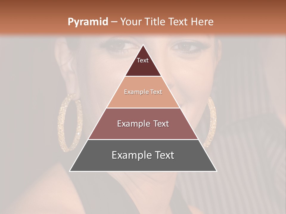 Black Dress Star Earrings PowerPoint Template