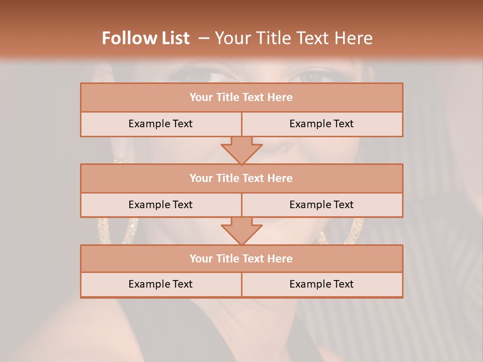 Black Dress Star Earrings PowerPoint Template