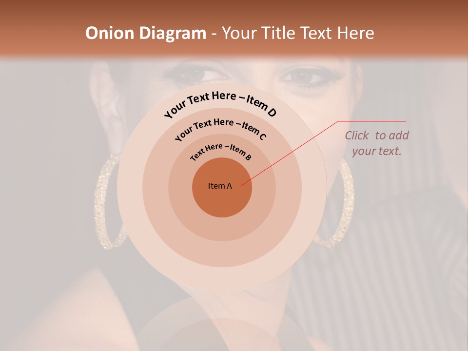 Black Dress Star Earrings PowerPoint Template