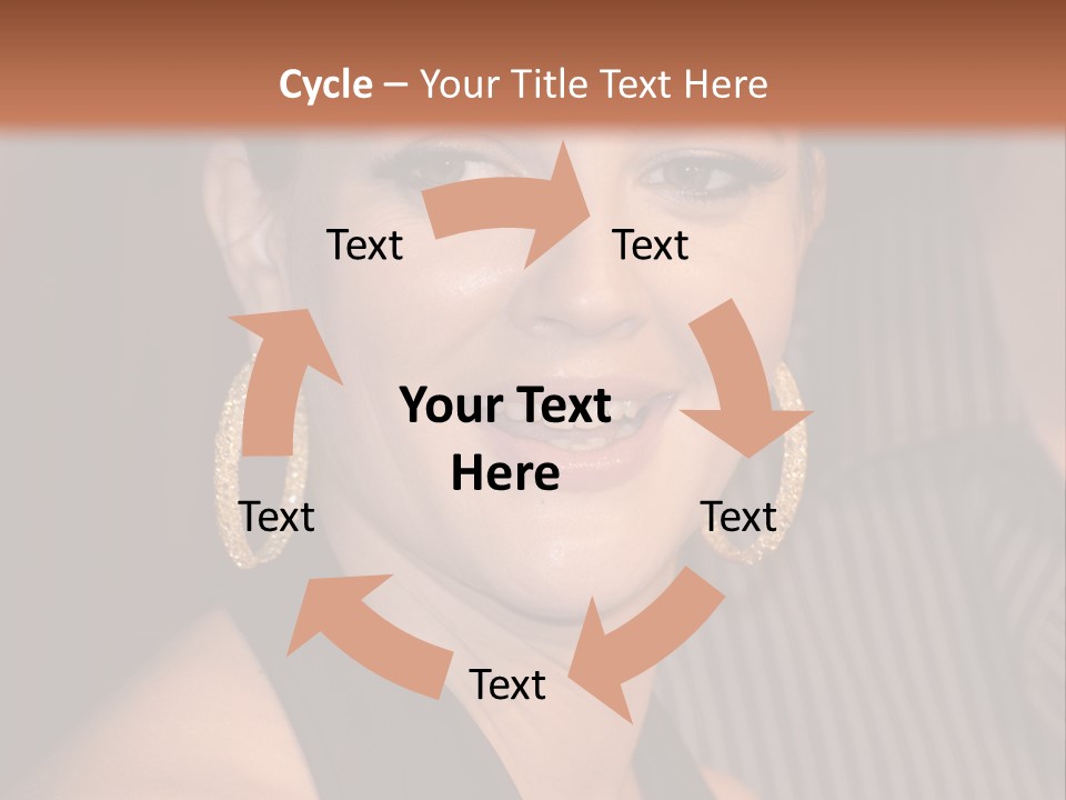 Black Dress Star Earrings PowerPoint Template