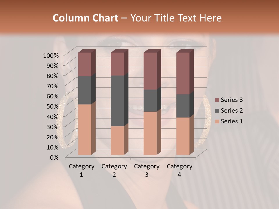 Black Dress Star Earrings PowerPoint Template