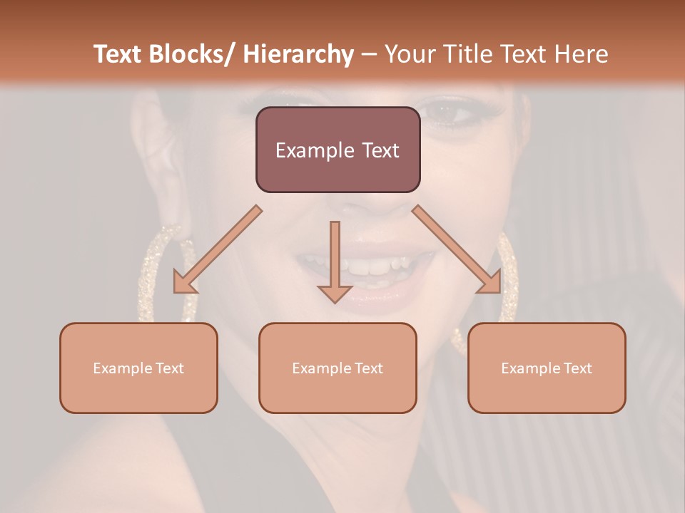 Black Dress Star Earrings PowerPoint Template