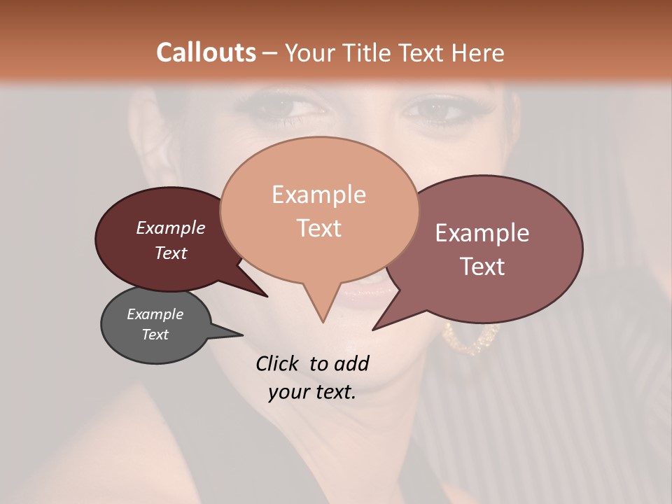 Black Dress Star Earrings PowerPoint Template