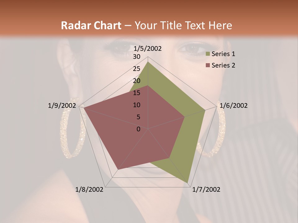 Black Dress Star Earrings PowerPoint Template