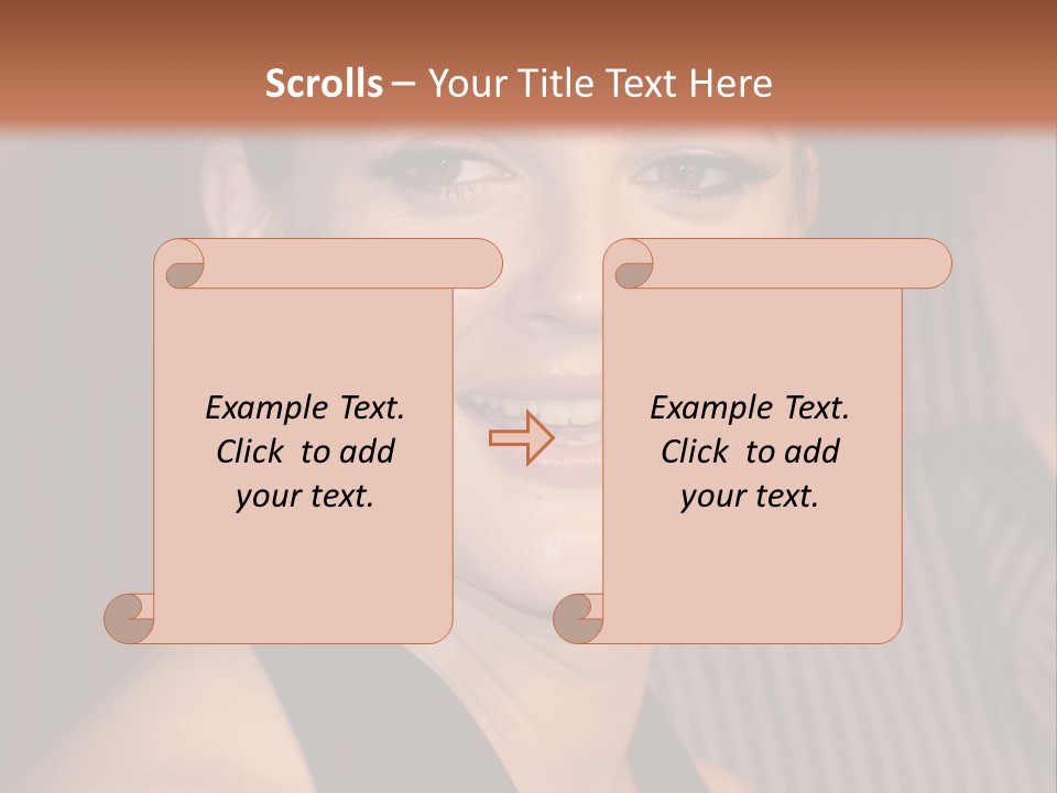 Black Dress Star Earrings PowerPoint Template