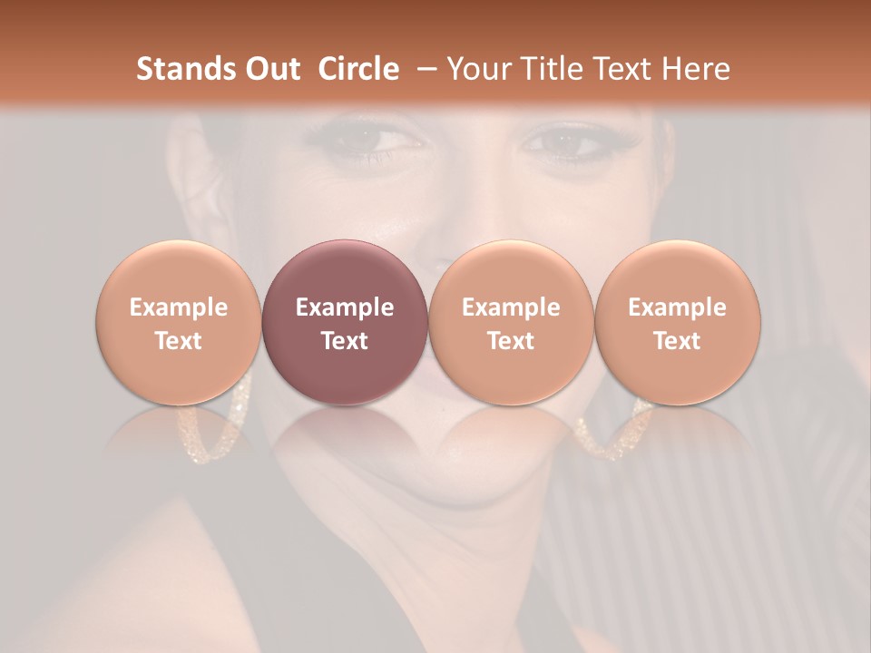 Black Dress Star Earrings PowerPoint Template