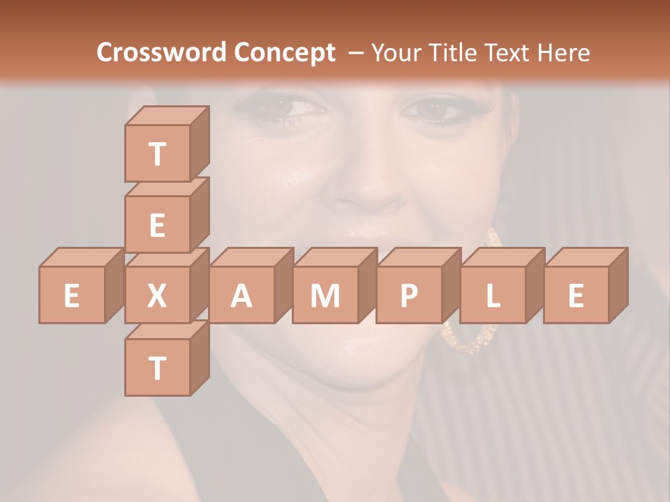 Black Dress Star Earrings PowerPoint Template