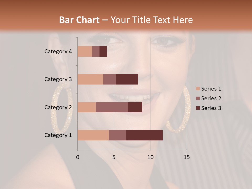 Black Dress Star Earrings PowerPoint Template