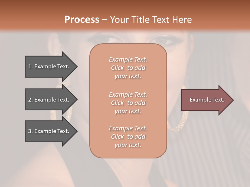 Black Dress Star Earrings PowerPoint Template