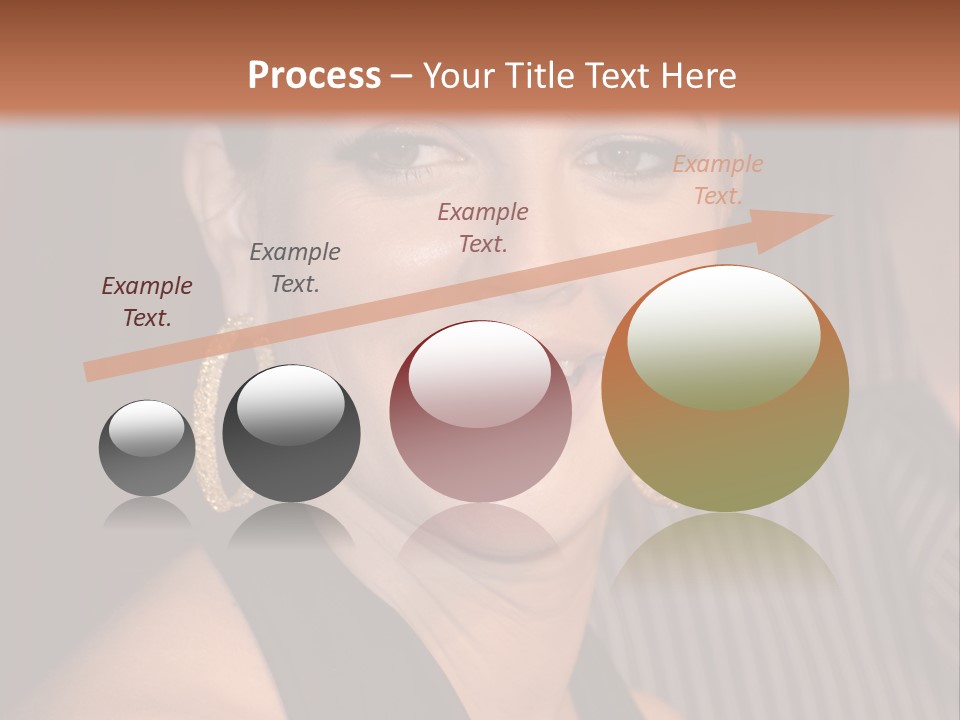 Black Dress Star Earrings PowerPoint Template