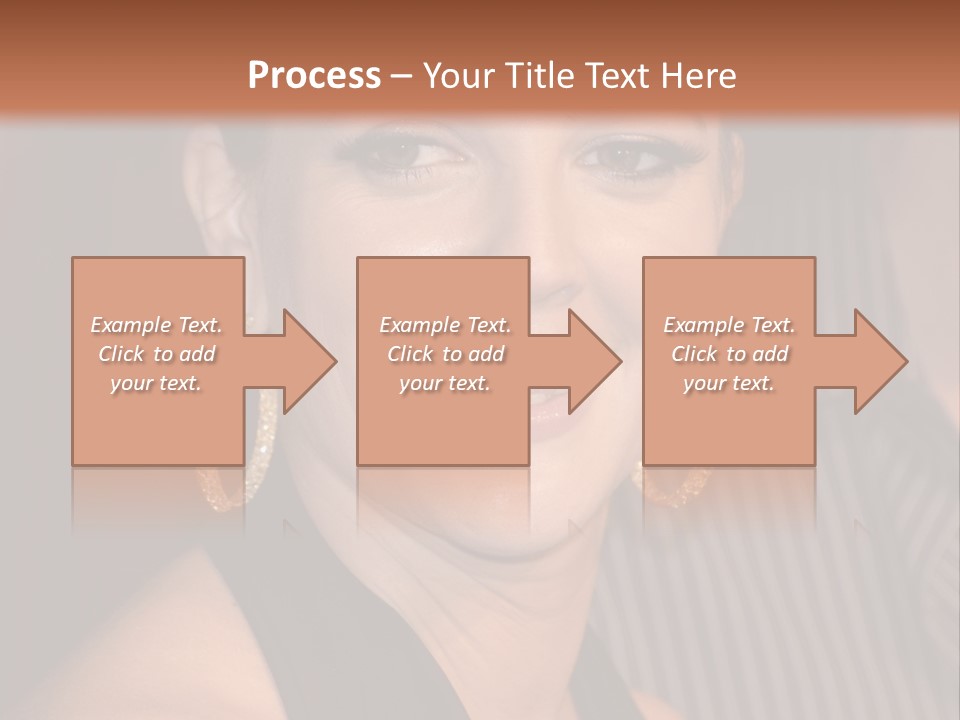 Black Dress Star Earrings PowerPoint Template