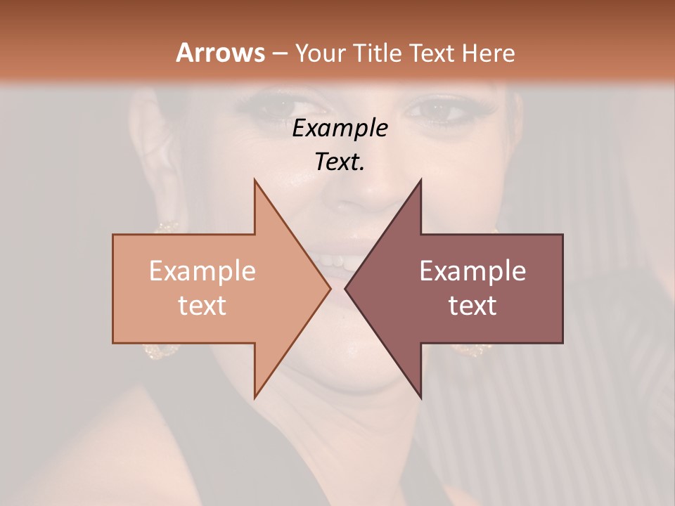 Black Dress Star Earrings PowerPoint Template