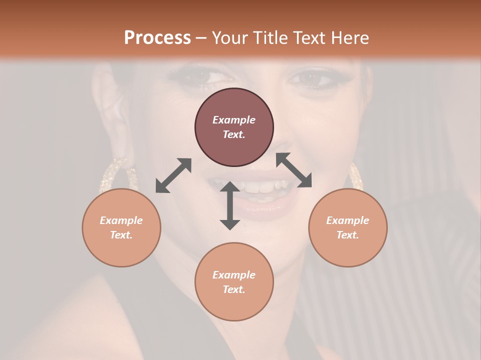 Black Dress Star Earrings PowerPoint Template