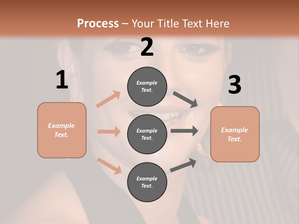 Black Dress Star Earrings PowerPoint Template