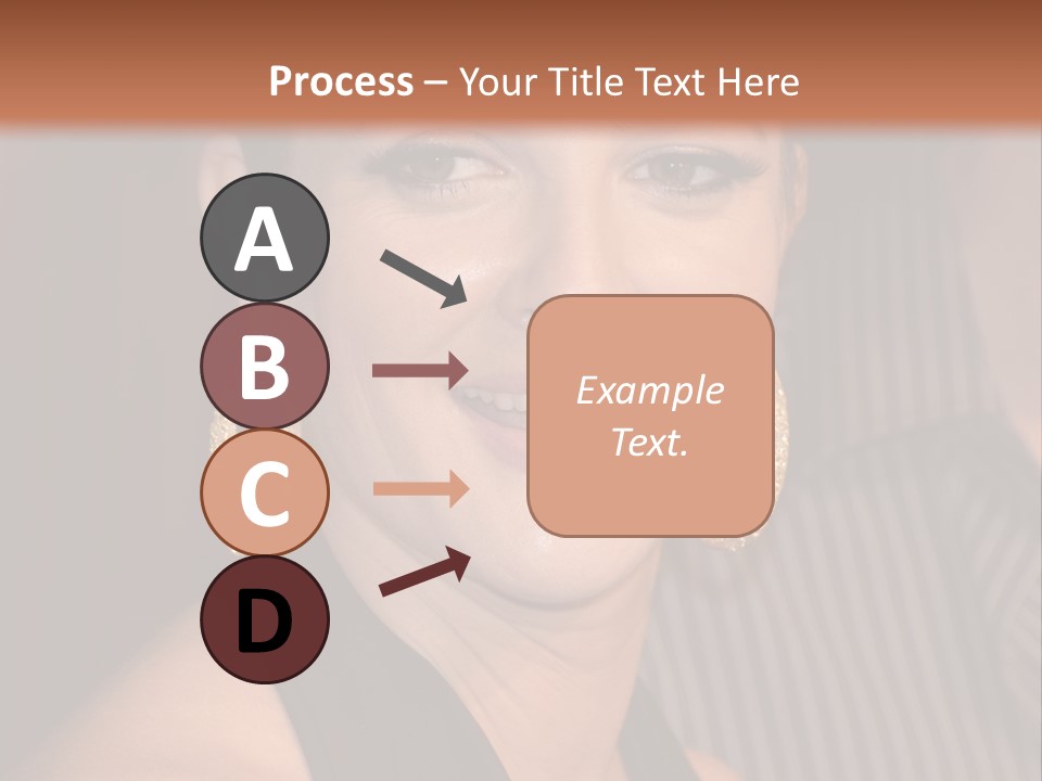 Black Dress Star Earrings PowerPoint Template