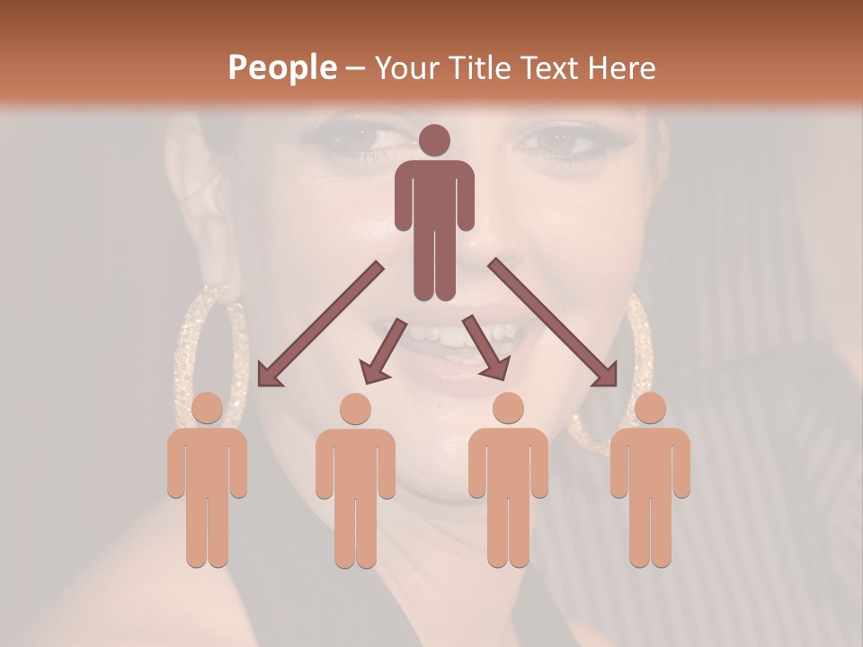 Black Dress Star Earrings PowerPoint Template