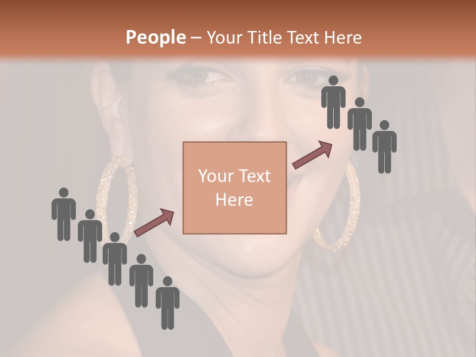 Black Dress Star Earrings PowerPoint Template