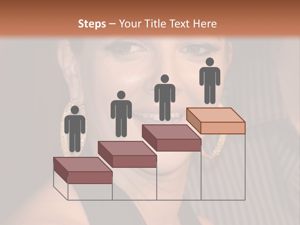 Black Dress Star Earrings PowerPoint Template