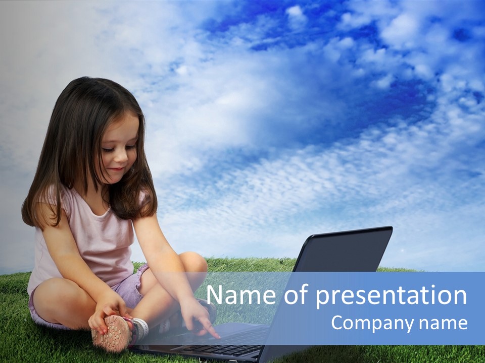 Education Grass Outdoor PowerPoint Template