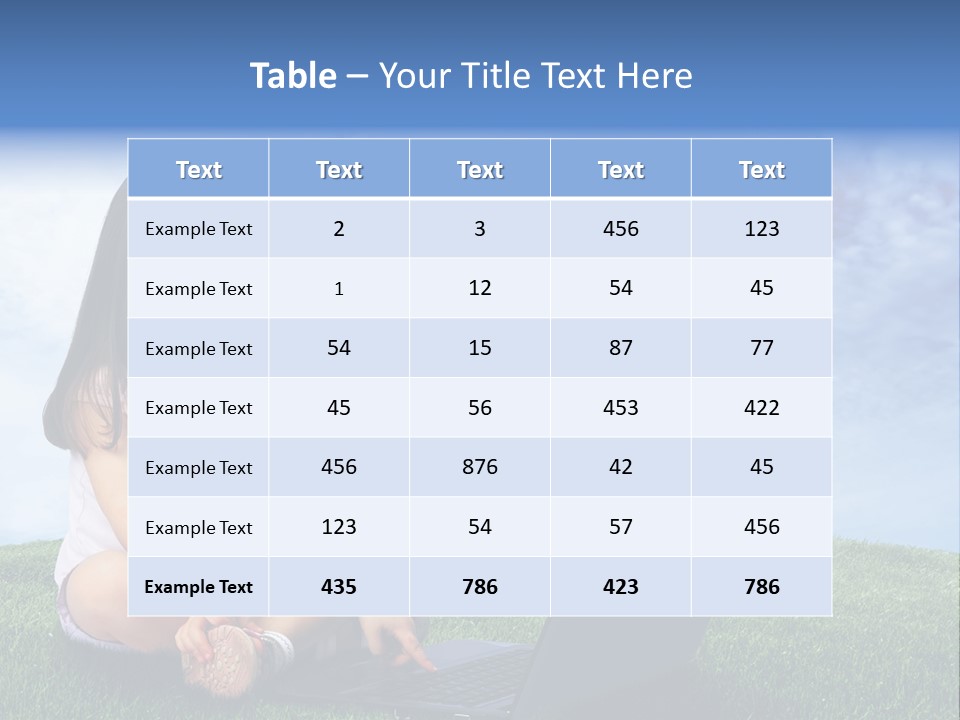 Education Grass Outdoor PowerPoint Template