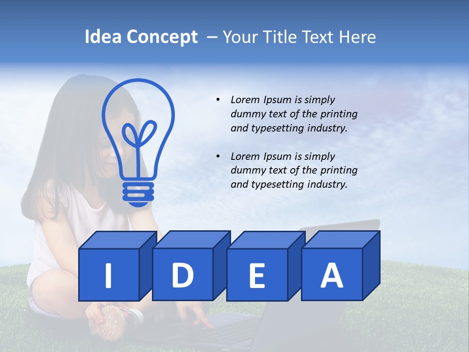 Education Grass Outdoor PowerPoint Template