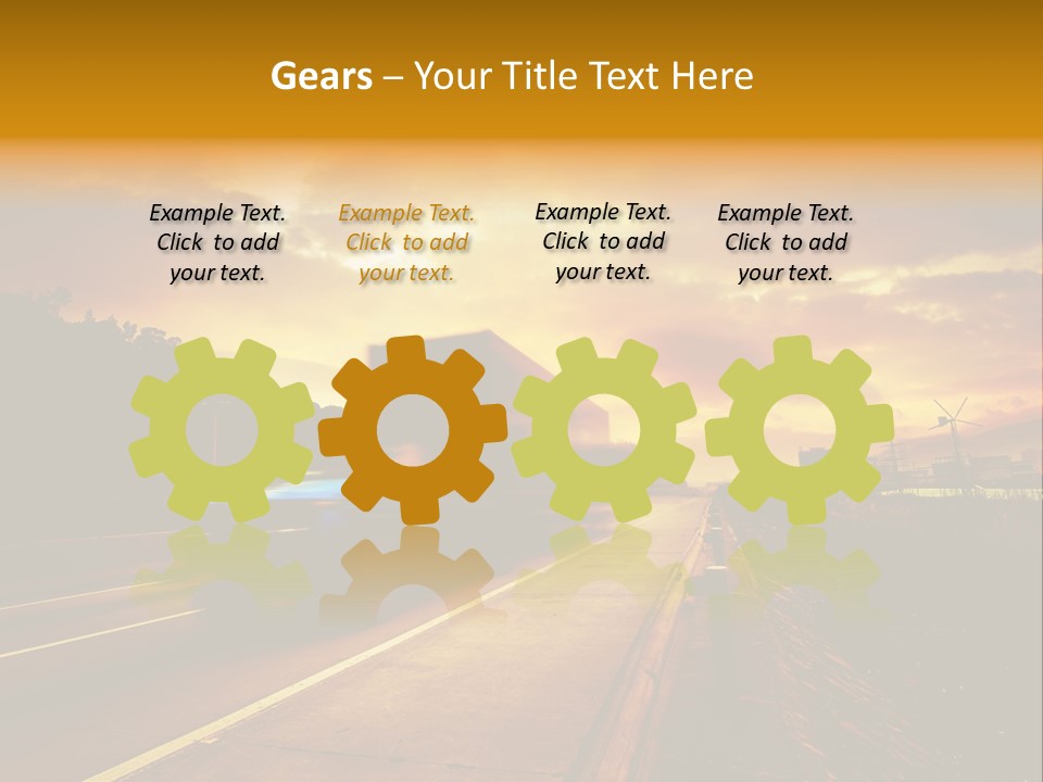 Heavy Red Trucking PowerPoint Template