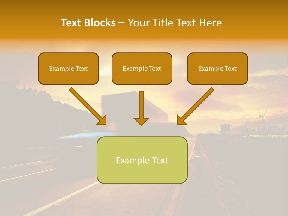 Heavy Red Trucking PowerPoint Template