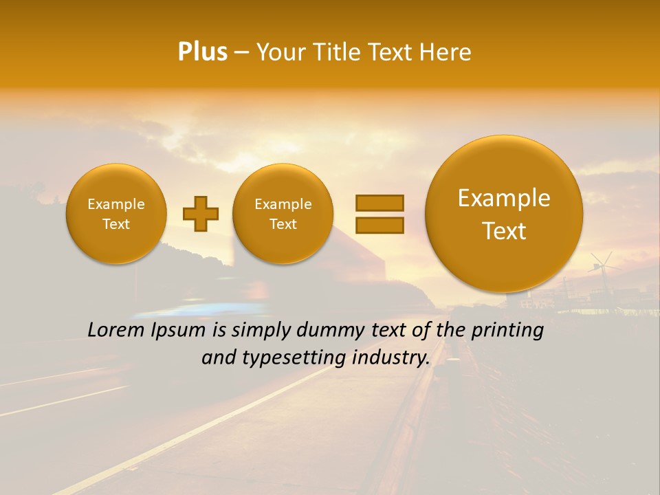 Heavy Red Trucking PowerPoint Template