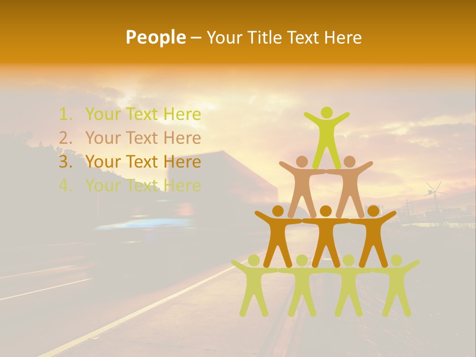 Heavy Red Trucking PowerPoint Template