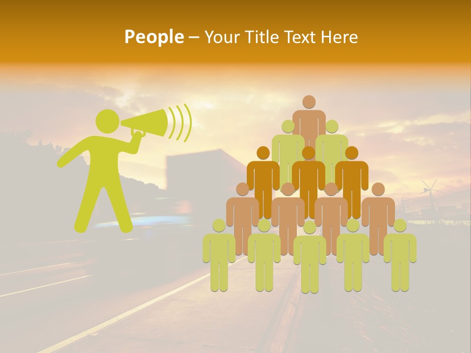 Heavy Red Trucking PowerPoint Template