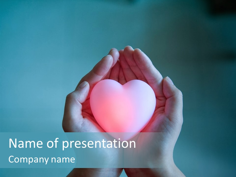 Heart Woman Care PowerPoint Template