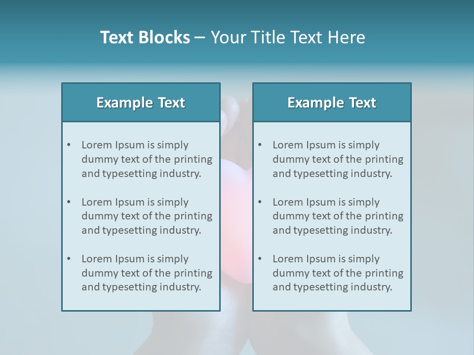 Heart Woman Care PowerPoint Template