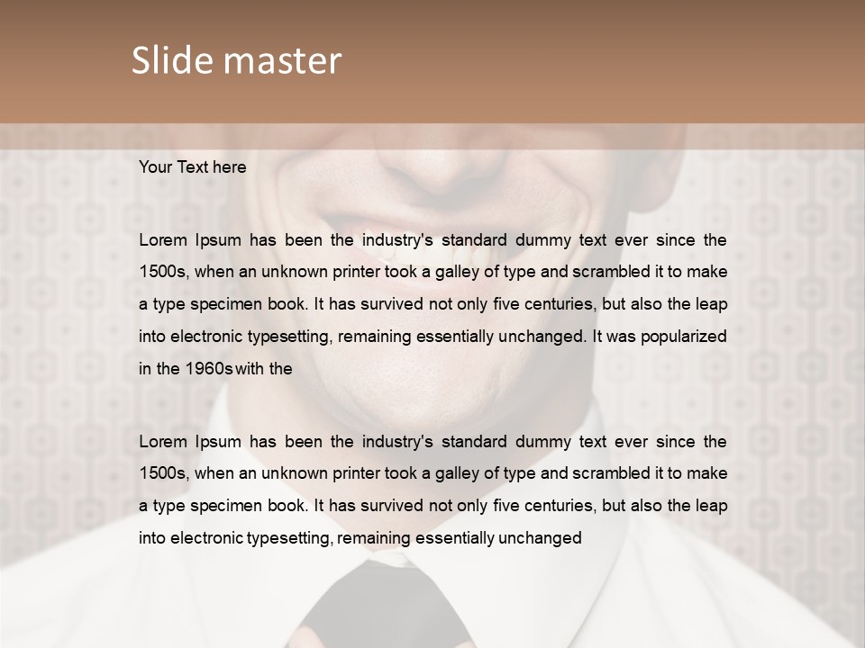 Head Background Hand PowerPoint Template