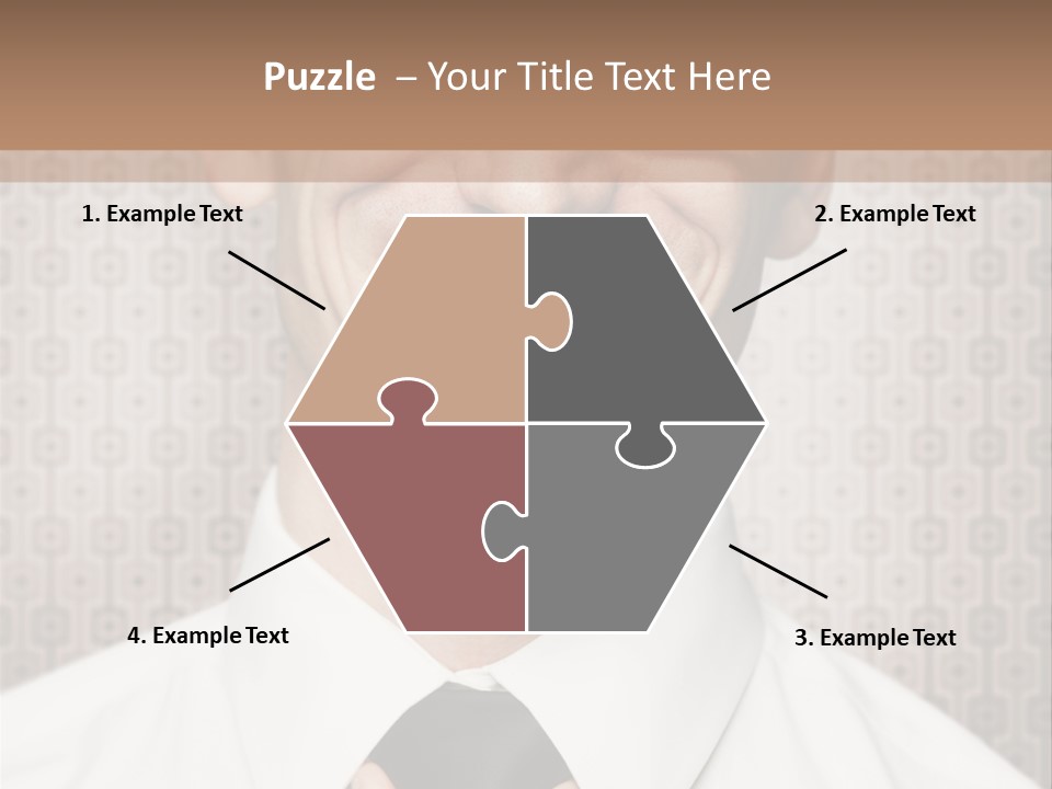 Head Background Hand PowerPoint Template